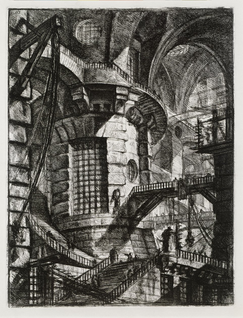 Prisões imaginárias: Torre cilíndrica de Giovanni Battista Piranesi