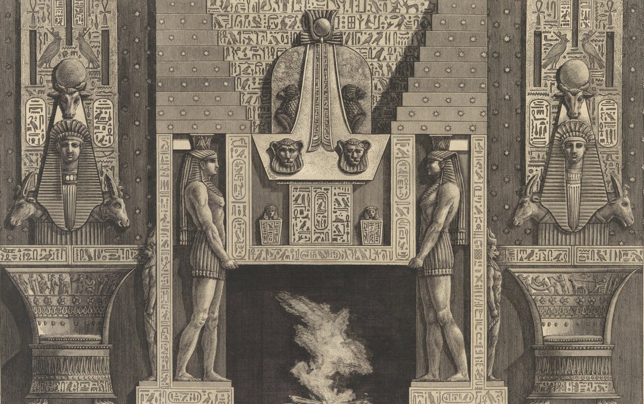 Chaminé em estilo egípcio..., 1769. de Giovanni Battista Piranesi