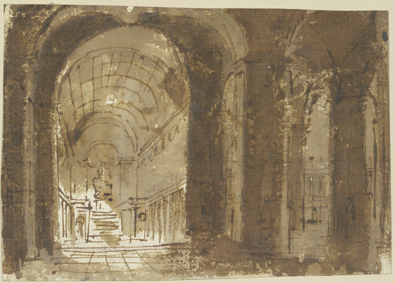 Interior de igreja de Giovanni Battista Piranesi