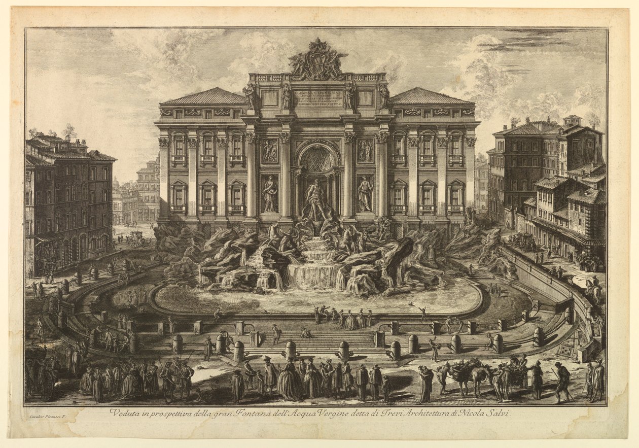 Fonte de Trevi de Giovanni Battista Piranesi