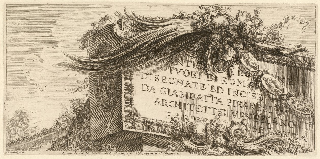 Frontispício para a Parte Dois de Giovanni Battista Piranesi