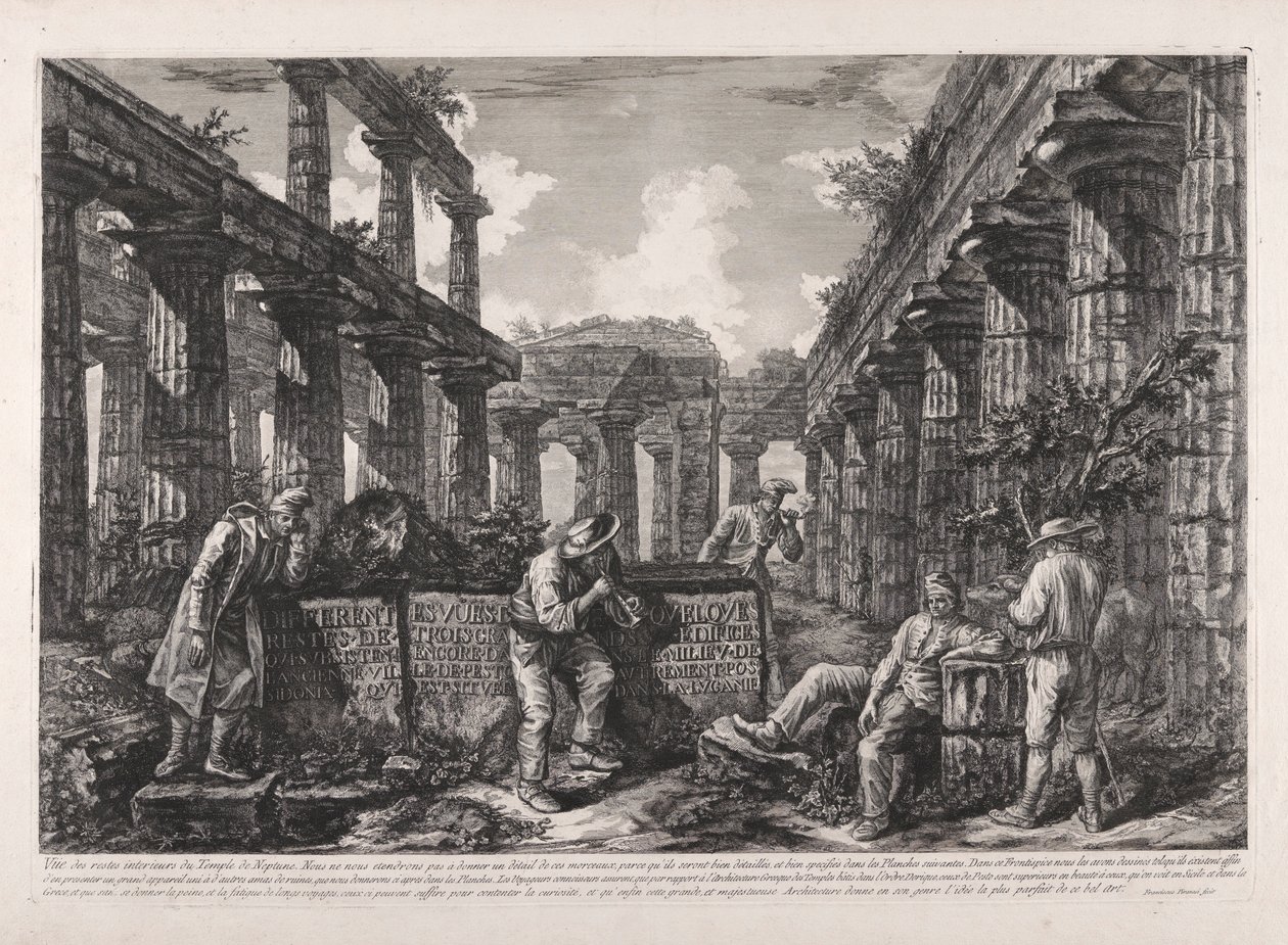 Frontispício, de Diff?rentes vues de de Giovanni Battista Piranesi