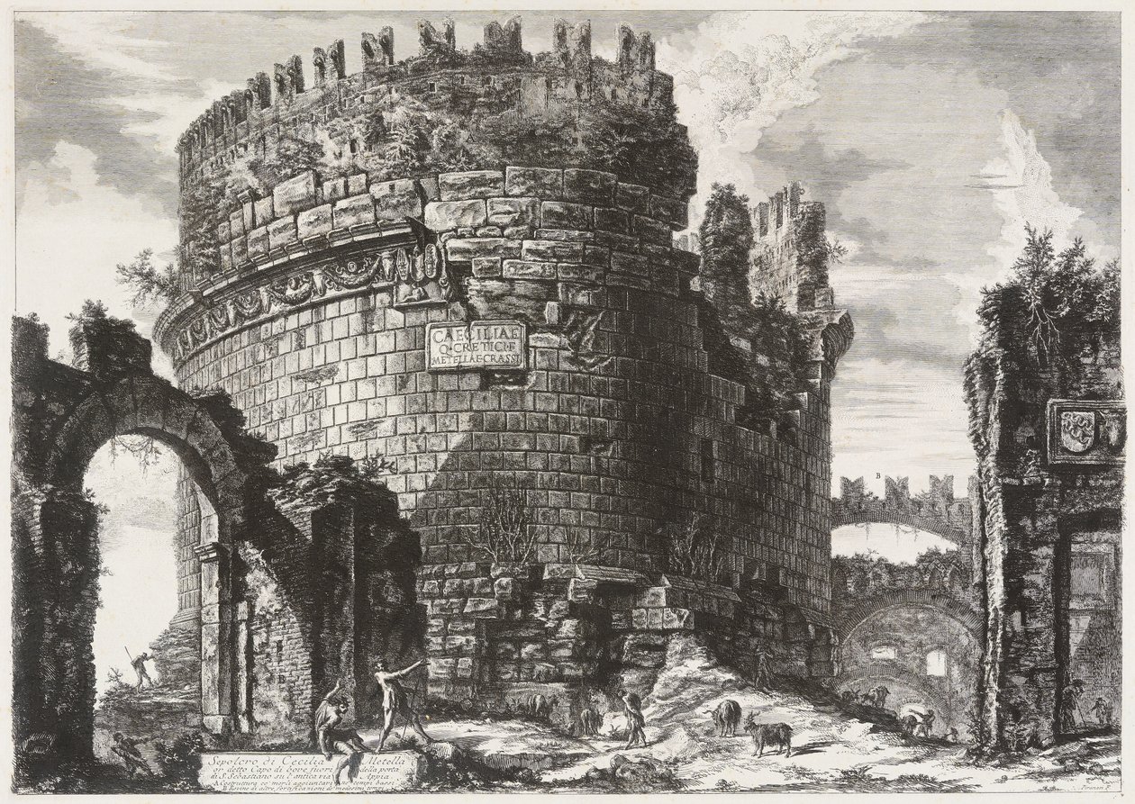 Túmulo de Cecília Metela de Giovanni Battista Piranesi