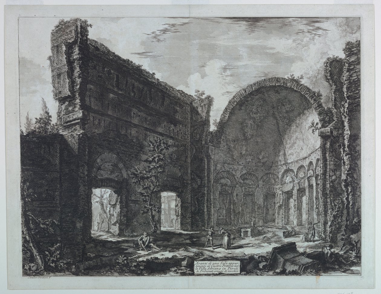 Villa de Adriano perto de Tivoli, "As Vistas de Roma" (1748-1778) de Giovanni Battista Piranesi