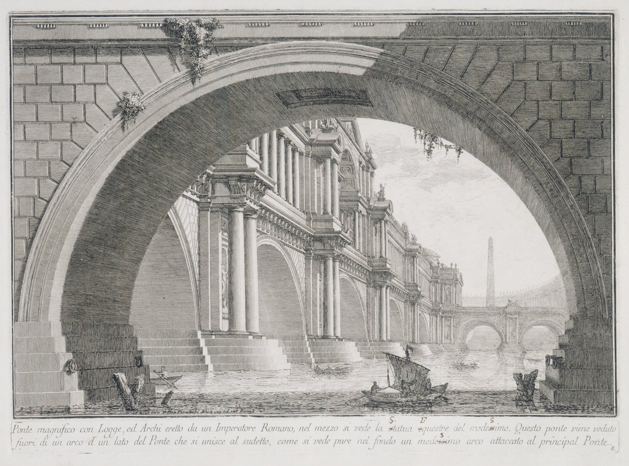 Sala de ordem coríntia de Giovanni Battista Piranesi