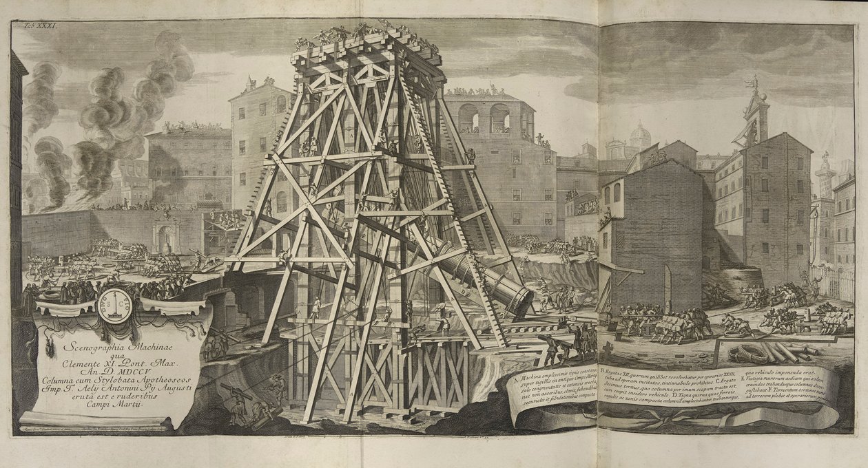 Giovanni Battista Piranesi, membro da Royal Society of Antiquaries, The Campus Martius of Ancient Rome de Giovanni Battista Piranesi