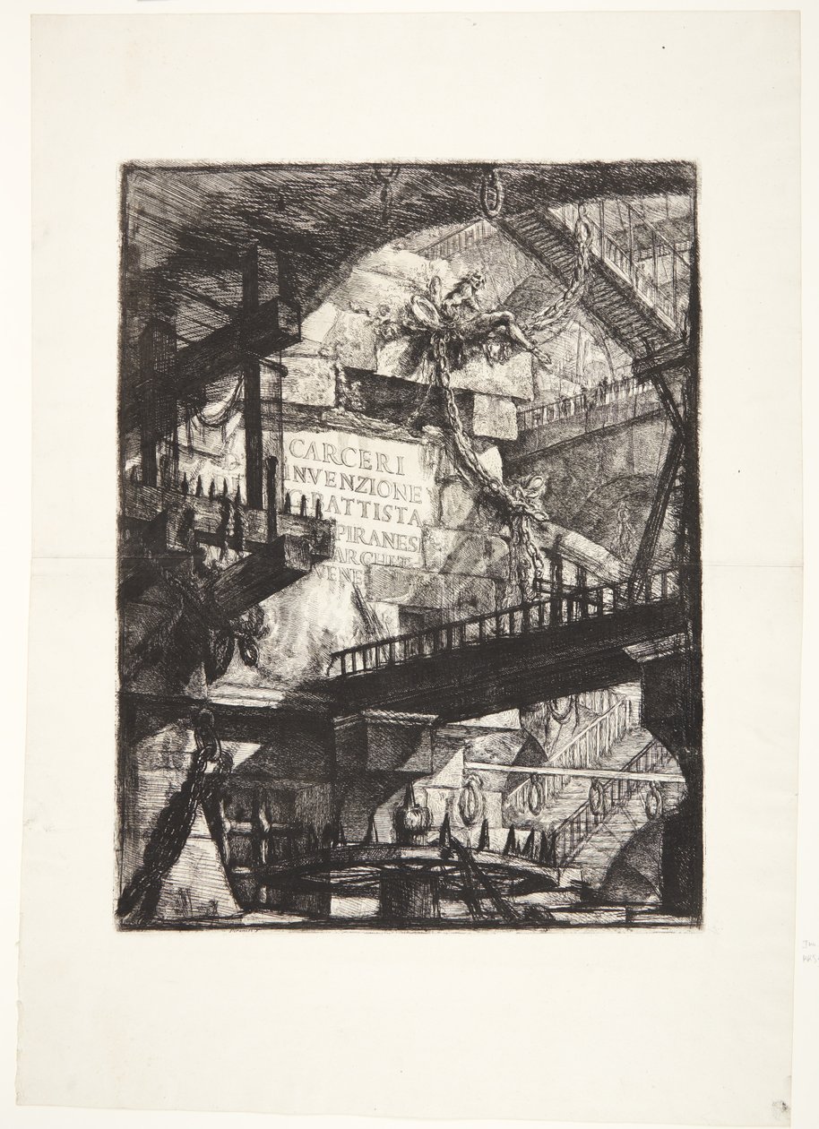 Prisões imaginárias. Título de Giovanni Battista Piranesi