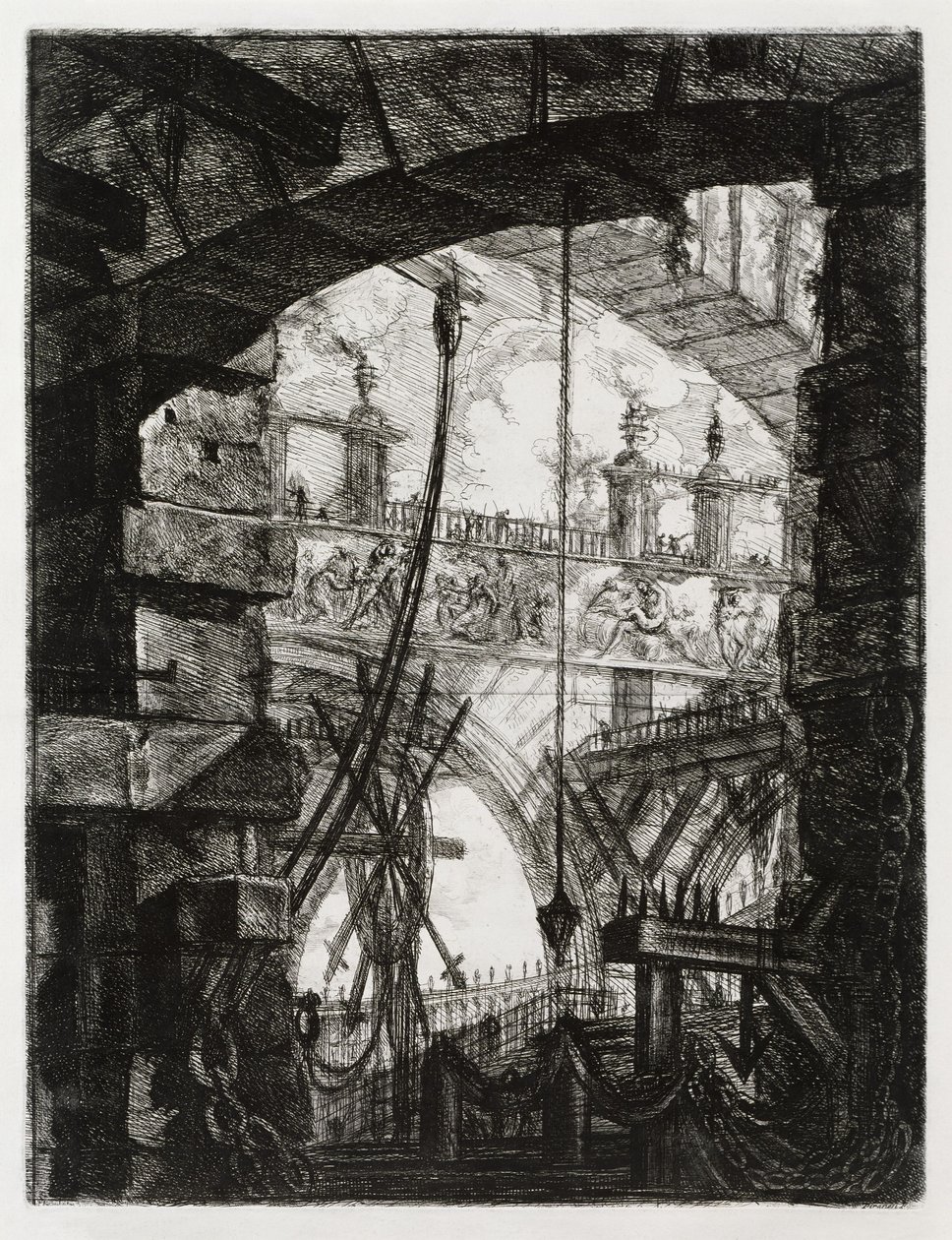 A grande praça de Giovanni Battista Piranesi