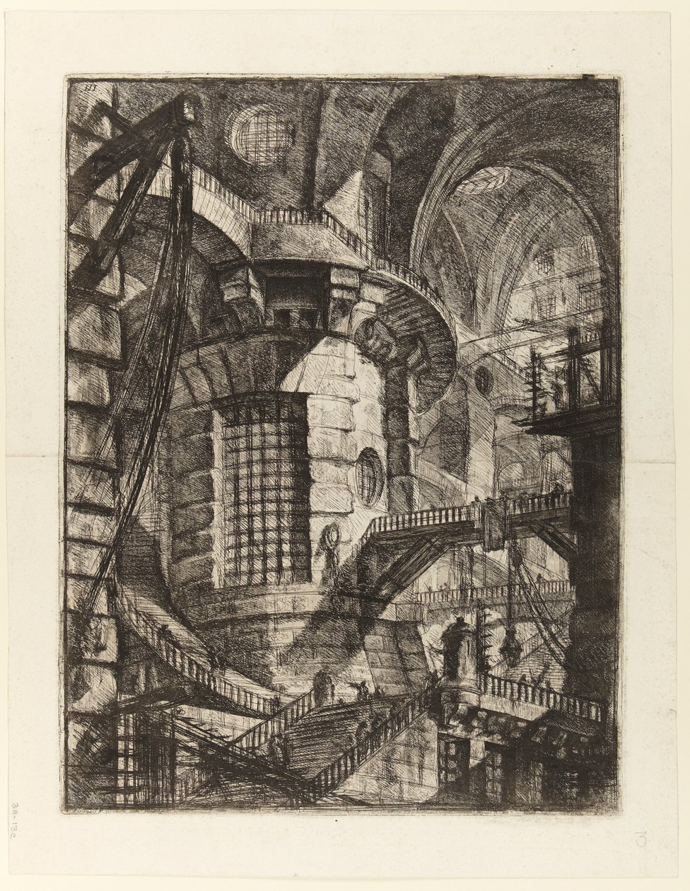 As Prisões da Invenção, Prato III: A Torre Redonda de Giovanni Battista Piranesi