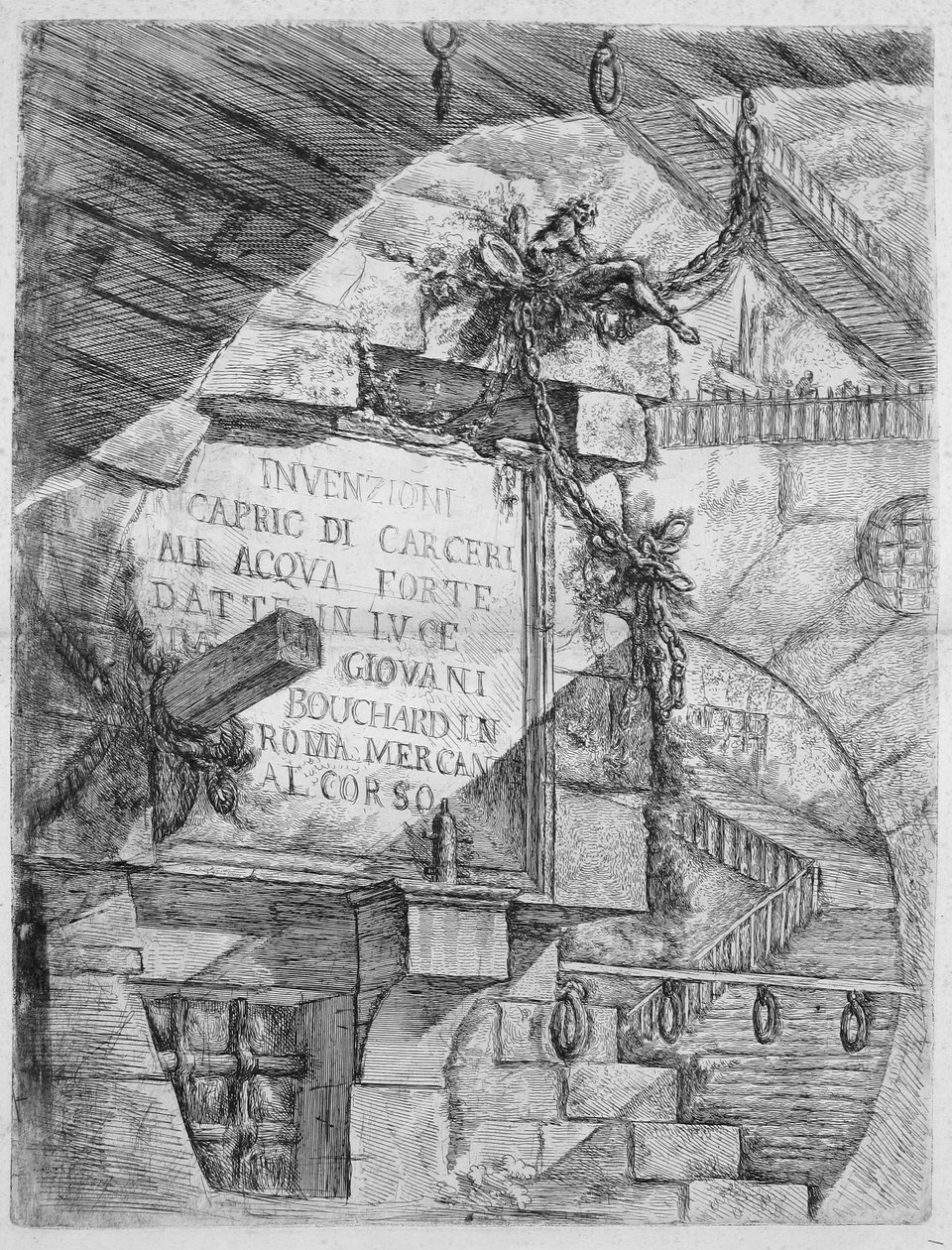 As Prisões da Invenção, Prato I: Prato de Título de Giovanni Battista Piranesi