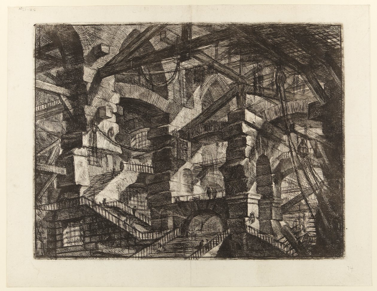 As Prisões da Invenção, placa XIV: O Arco Gótico de Giovanni Battista Piranesi