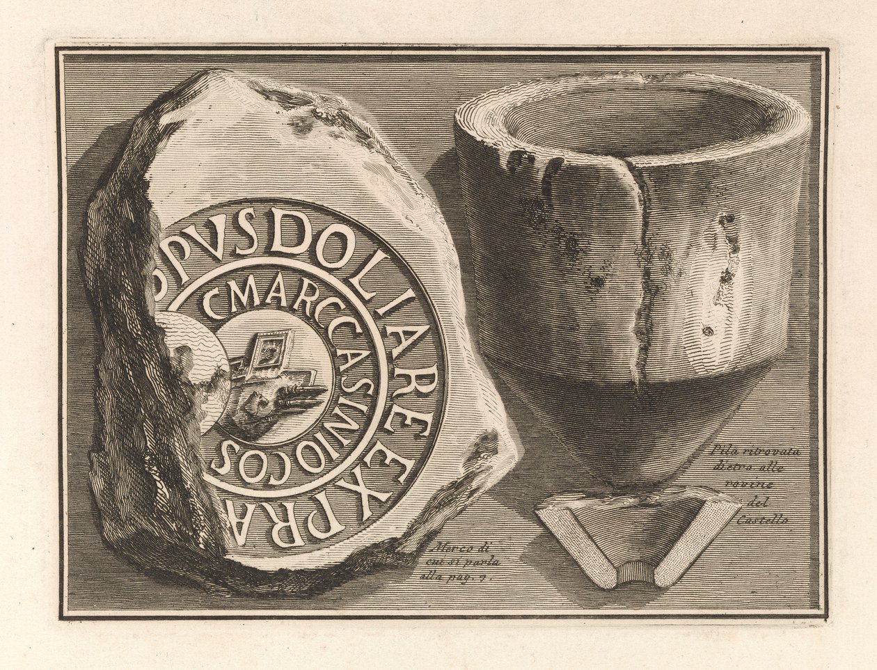 As Ruínas do Castelo do de Giovanni Battista Piranesi