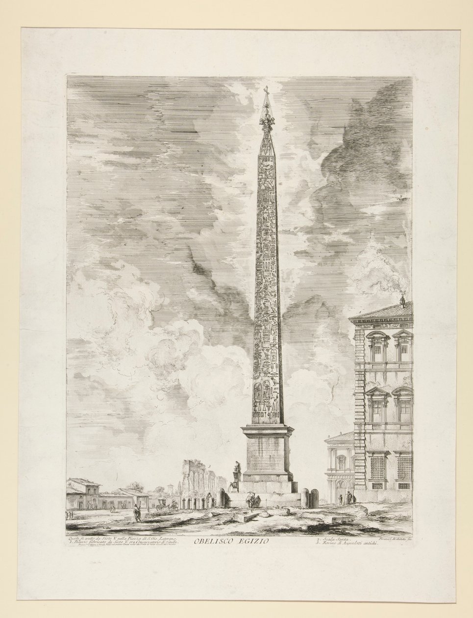 Obelisco Egípcio, de Vistas de Roma de Giovanni Battista Piranesi