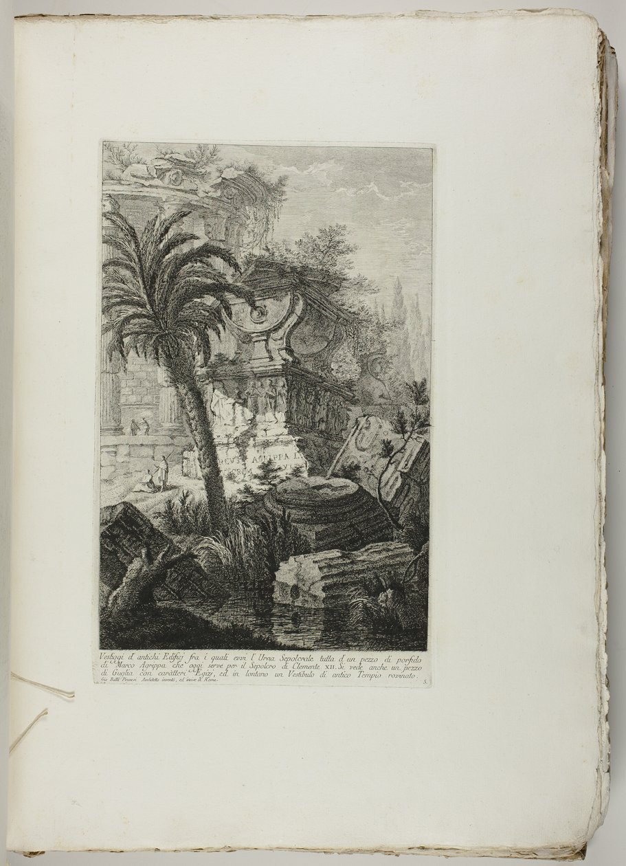 Várias obras de arquitetura; Coleção de alguns desenhos de Barberi da Cento conhecido como Il Guercino de Giovanni Battista Piranesi