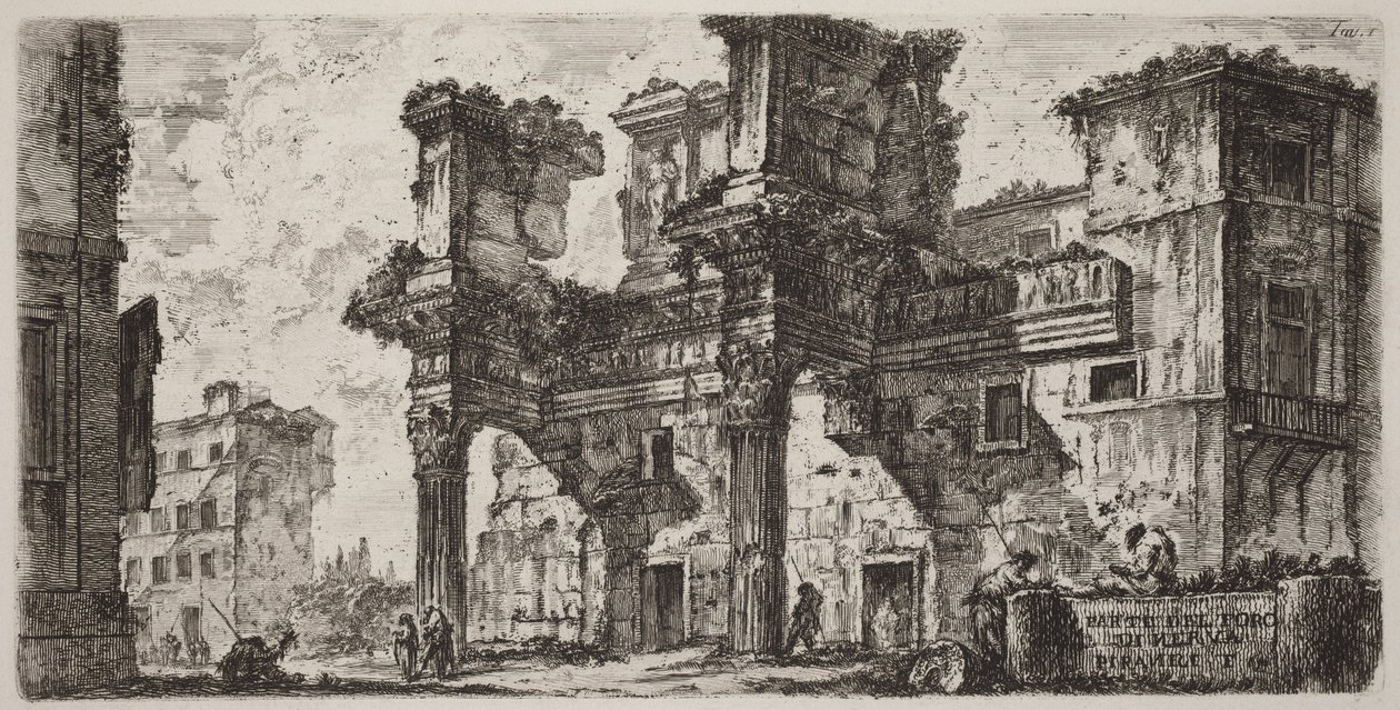 Parte do Fórum de Nerva de Giovanni Battista Piranesi