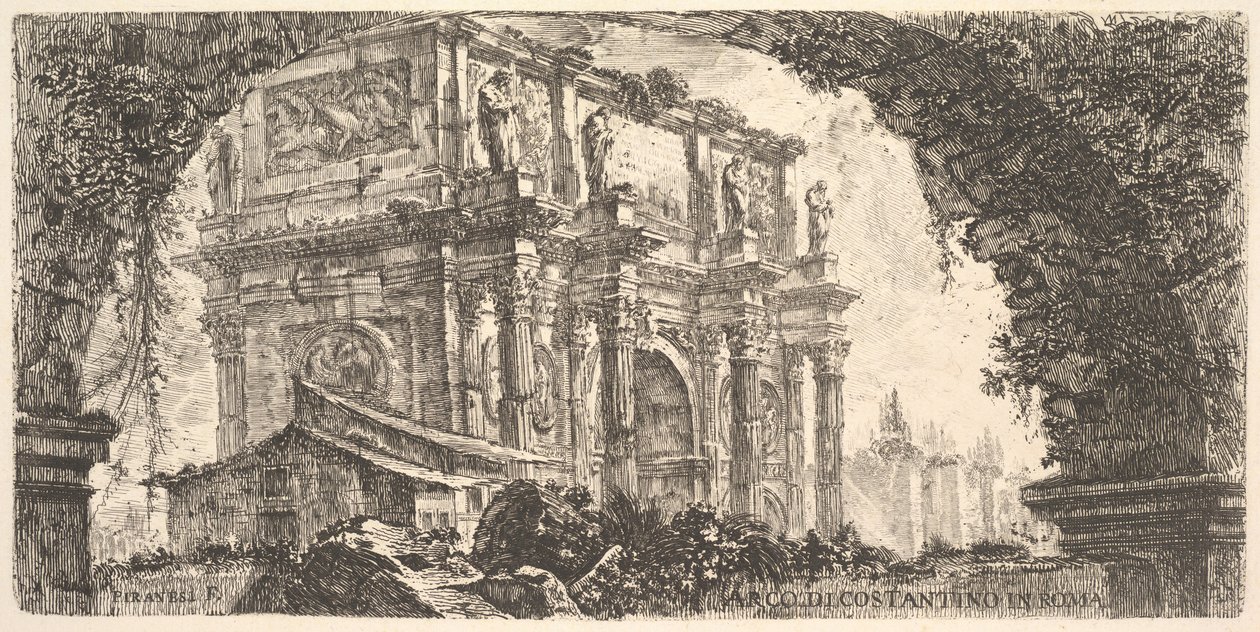 Ilustração 9: Arco de Constantino em Roma Arco de Constantino em Roma, ca. 1748 de Giovanni Battista Piranesi