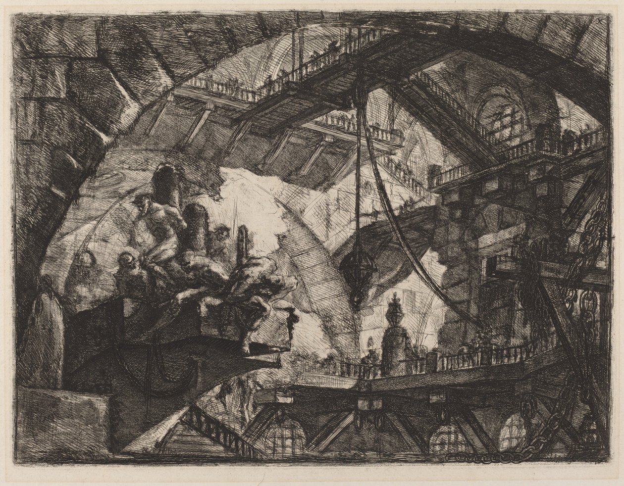 Prisioneiros em uma plataforma de projeção de Giovanni Battista Piranesi