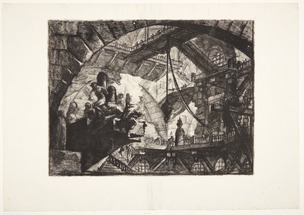 Prisioneiros em uma plataforma de projeção de Giovanni Battista Piranesi