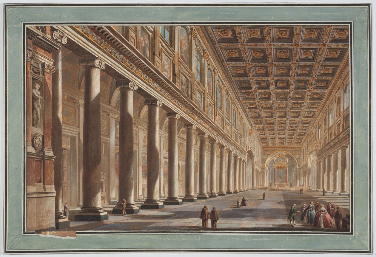 Santa Maria Maggiore, interior, Roma de Giovanni Battista Piranesi