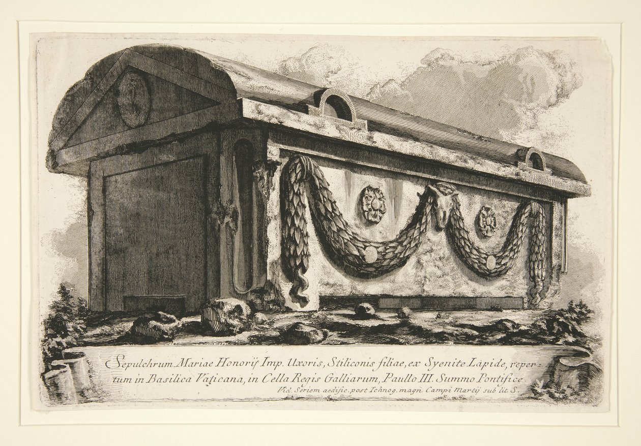 Sepulchrum Mariae Honorij Imp. Uxoris | Impressão de arte