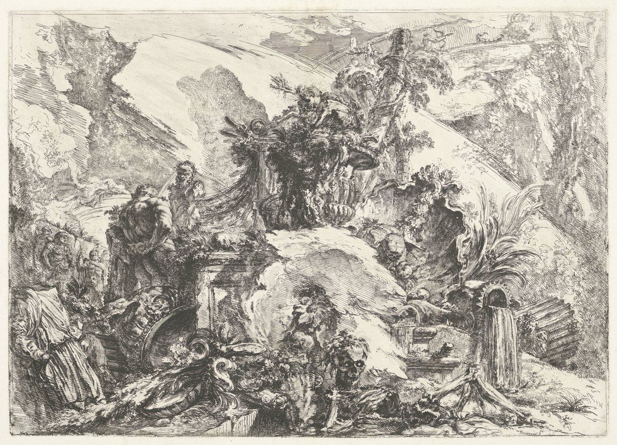 Skeletten en sculpturen
Capricci decorativi (antigo título da série)
Grotteschi (título da série) de Giovanni Battista Piranesi