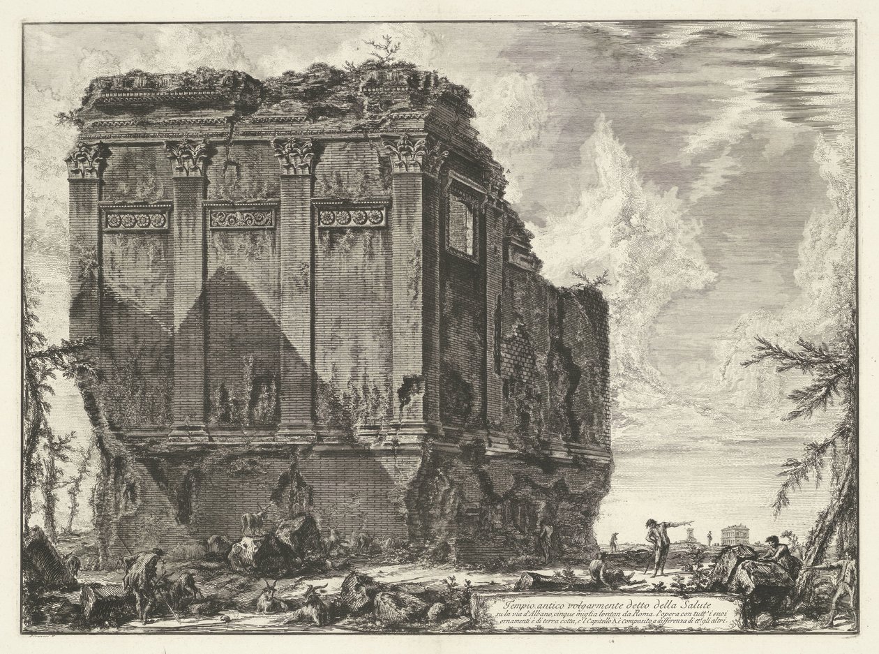 Tempel van Salus bij Roma
Tempio antico volgarmente detto della Salute su la Via d