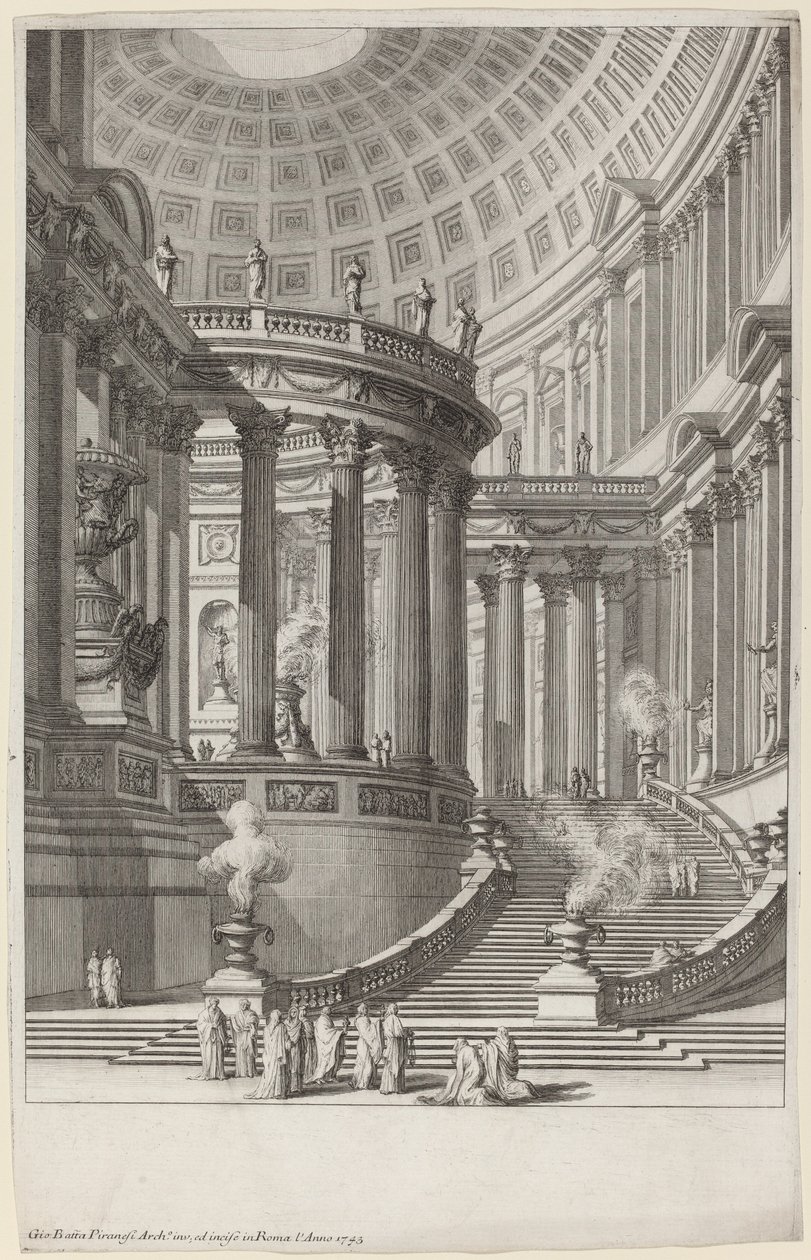 Templo antigo de Giovanni Battista Piranesi