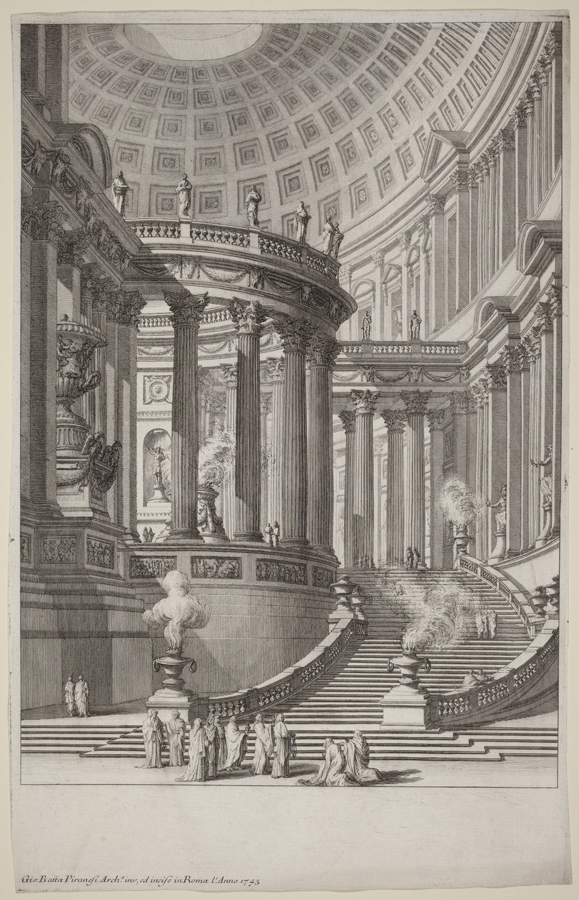 Templo antigo de Giovanni Battista Piranesi