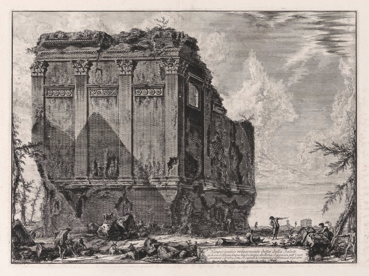 Antigo Templo da Saudação na Via d de Giovanni Battista Piranesi
