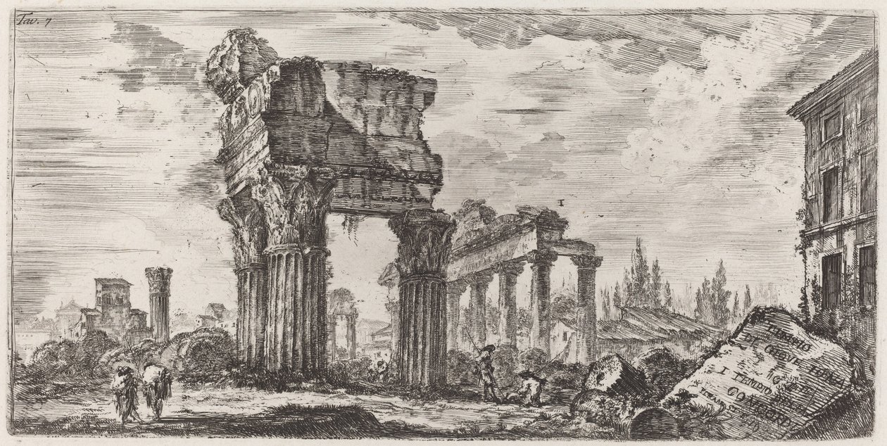 Templo de Júpiter Trovão de Giovanni Battista Piranesi