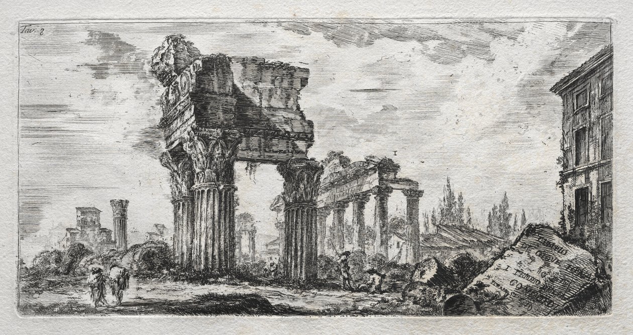 Templo de Júpiter Trovão de Giovanni Battista Piranesi