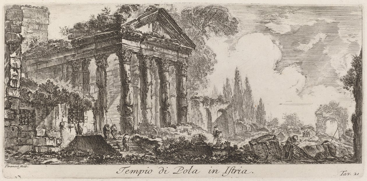 Pula templo na Ístria de Giovanni Battista Piranesi