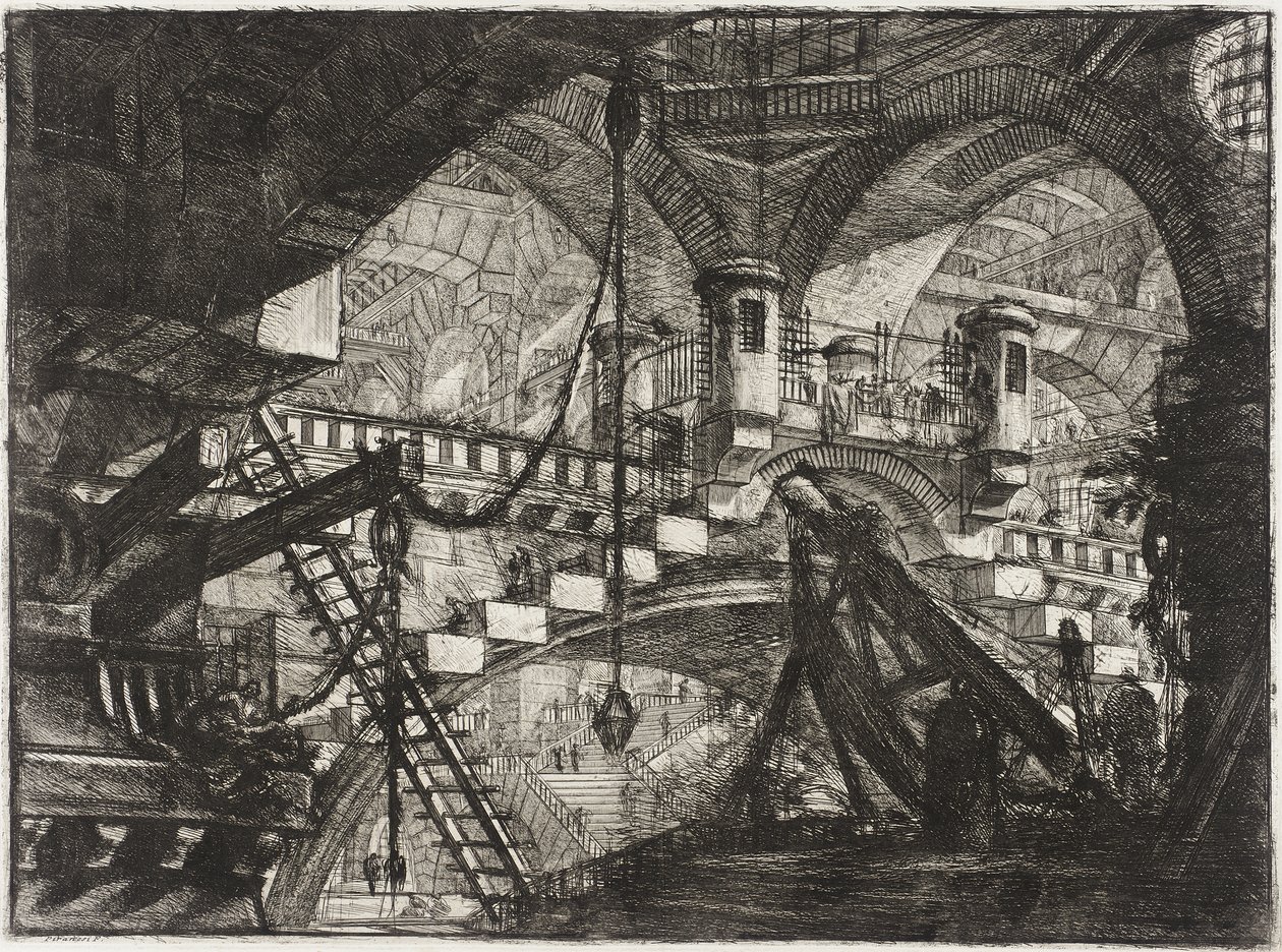 O arco com ornamento de concha de Giovanni Battista Piranesi