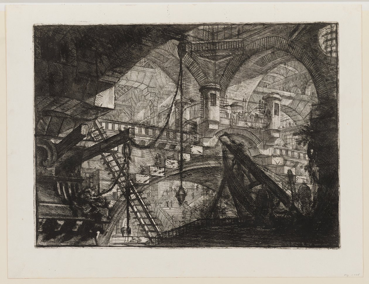 O arco com o ornamento de concha de Giovanni Battista Piranesi