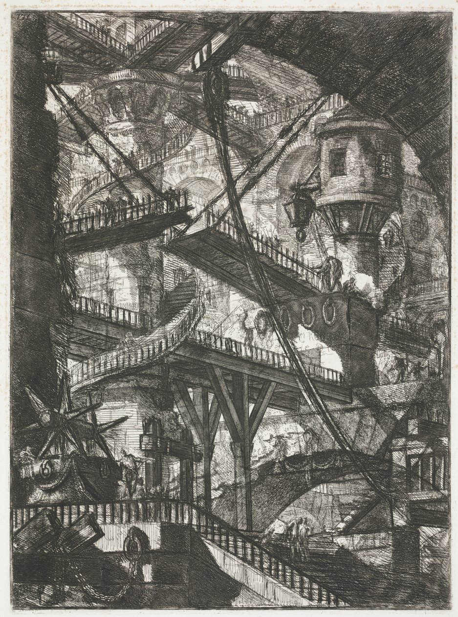 A ponte levadiça de Giovanni Battista Piranesi