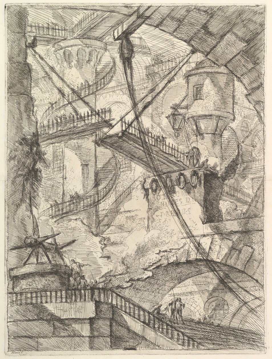 The Drawbridge, da Carceri dinvenzione Imaginary Prisons, ca. 1749-50. de Giovanni Battista Piranesi