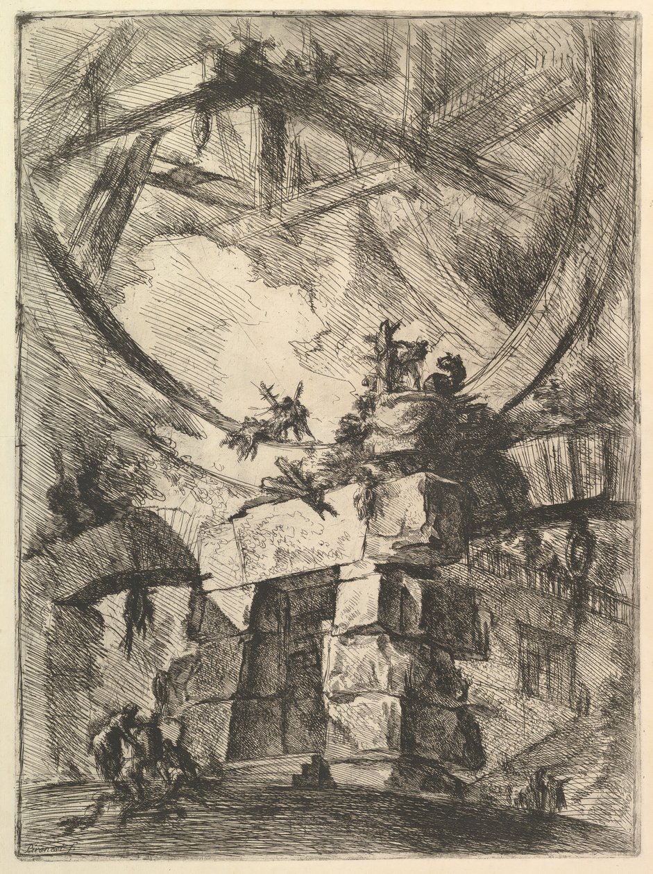 The Giant Wheel, de Carceri dinvenzioni Imaginary Prisons, ca. 1749-50. de Giovanni Battista Piranesi