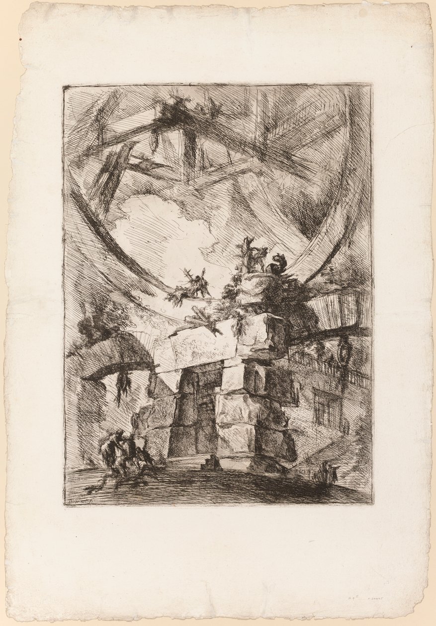 O Carceri, placa 9 de Giovanni Battista Piranesi