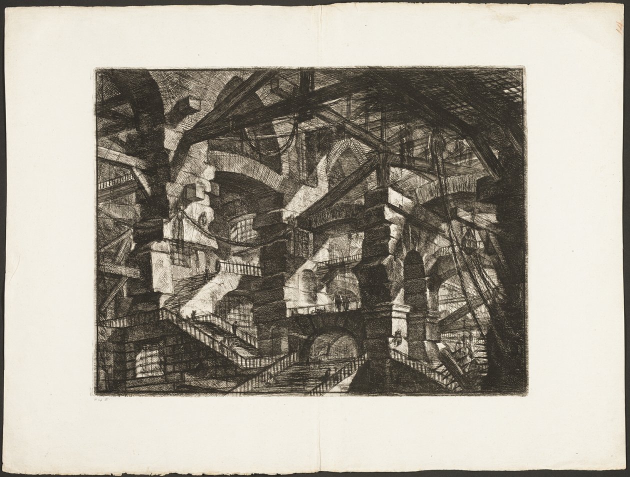 O Arco Gótico, placa 14 de Prisões Imaginárias de Giovanni Battista Piranesi