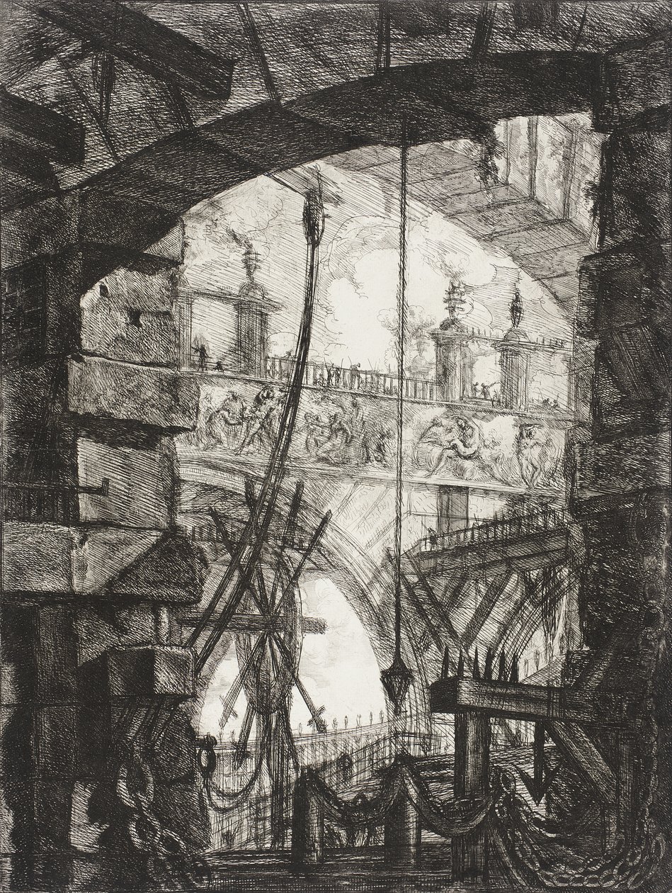 A grande praça de Giovanni Battista Piranesi