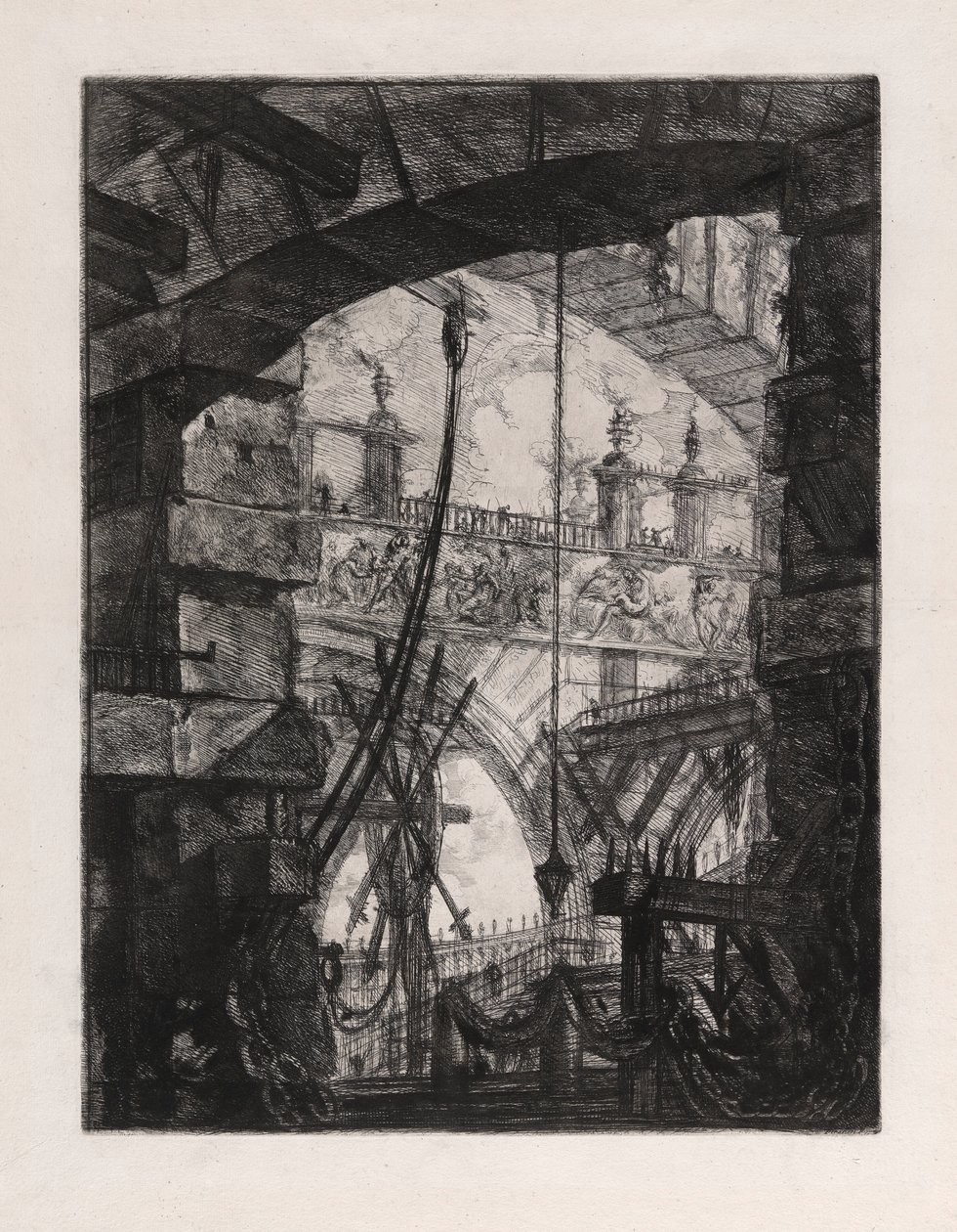 A Grand Piazza, placa 4 de Carceri d de Giovanni Battista Piranesi