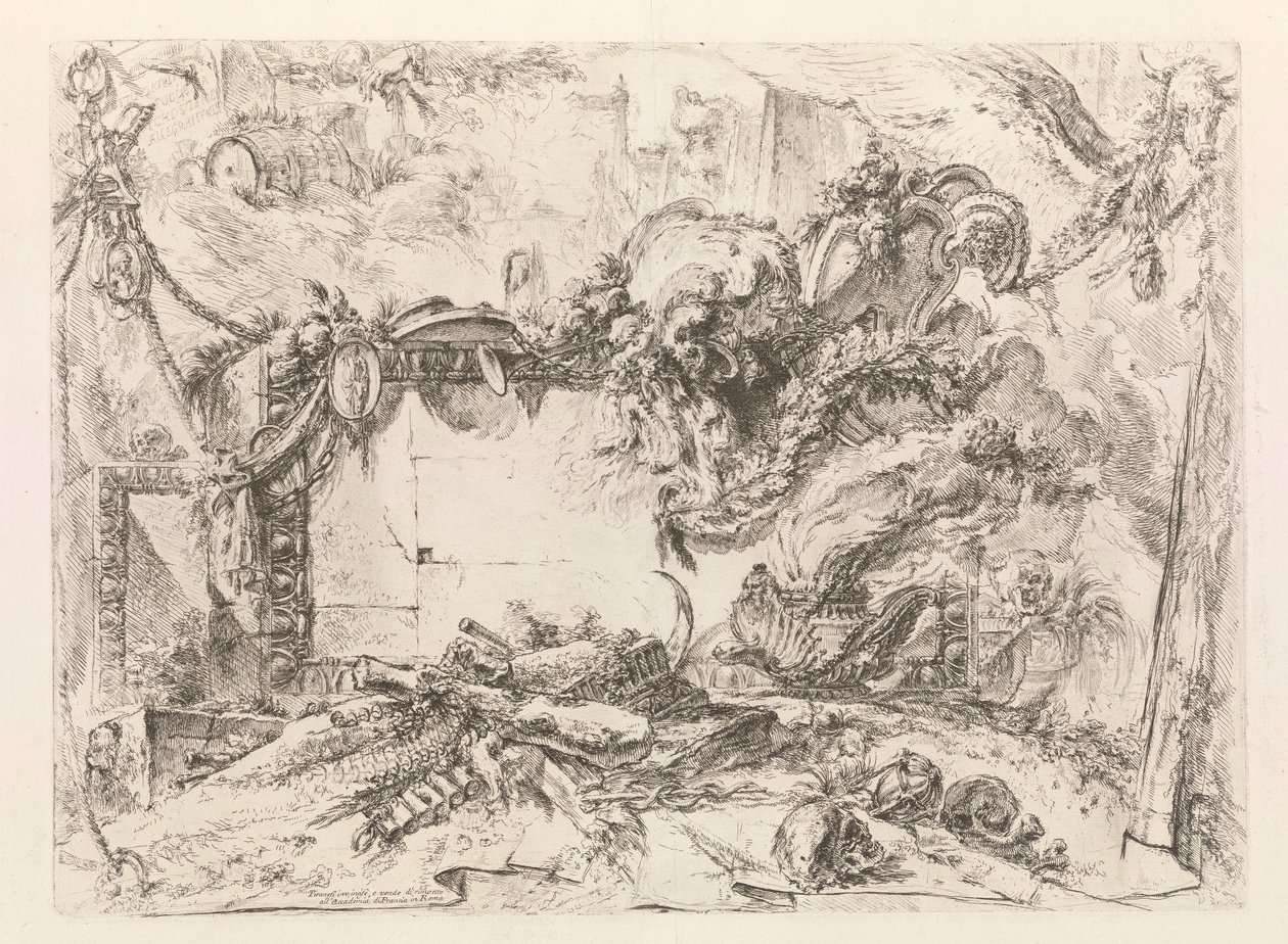A Tábua Monumental, de Grotteschi (Grotescos) de Giovanni Battista Piranesi