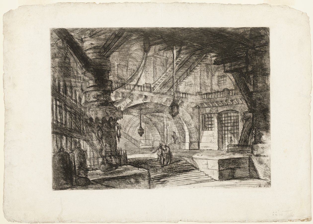 O Cais com Correntes, placa 16 de Prisões Imaginárias de Giovanni Battista Piranesi