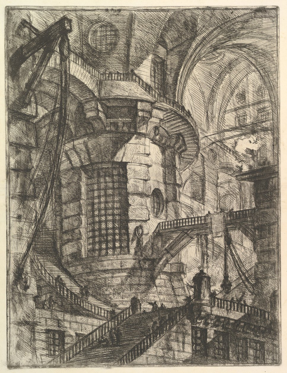 A Torre Redonda, da Carceri dinvenzione Imaginary Prisons, ca. 1749-50. de Giovanni Battista Piranesi