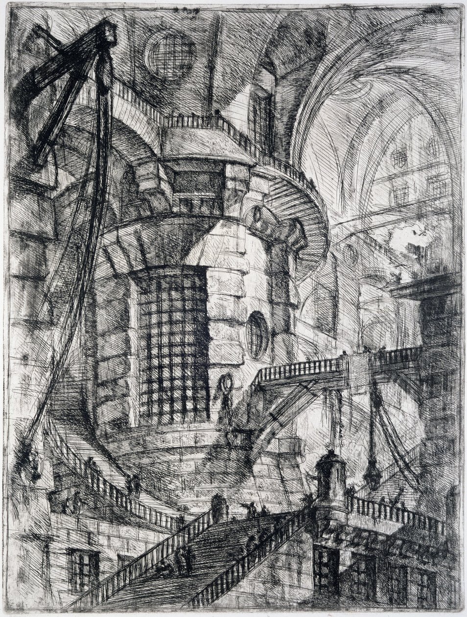 A Torre Redonda, placa III de Carceri dInvenzione, c.1749 de Giovanni Battista Piranesi