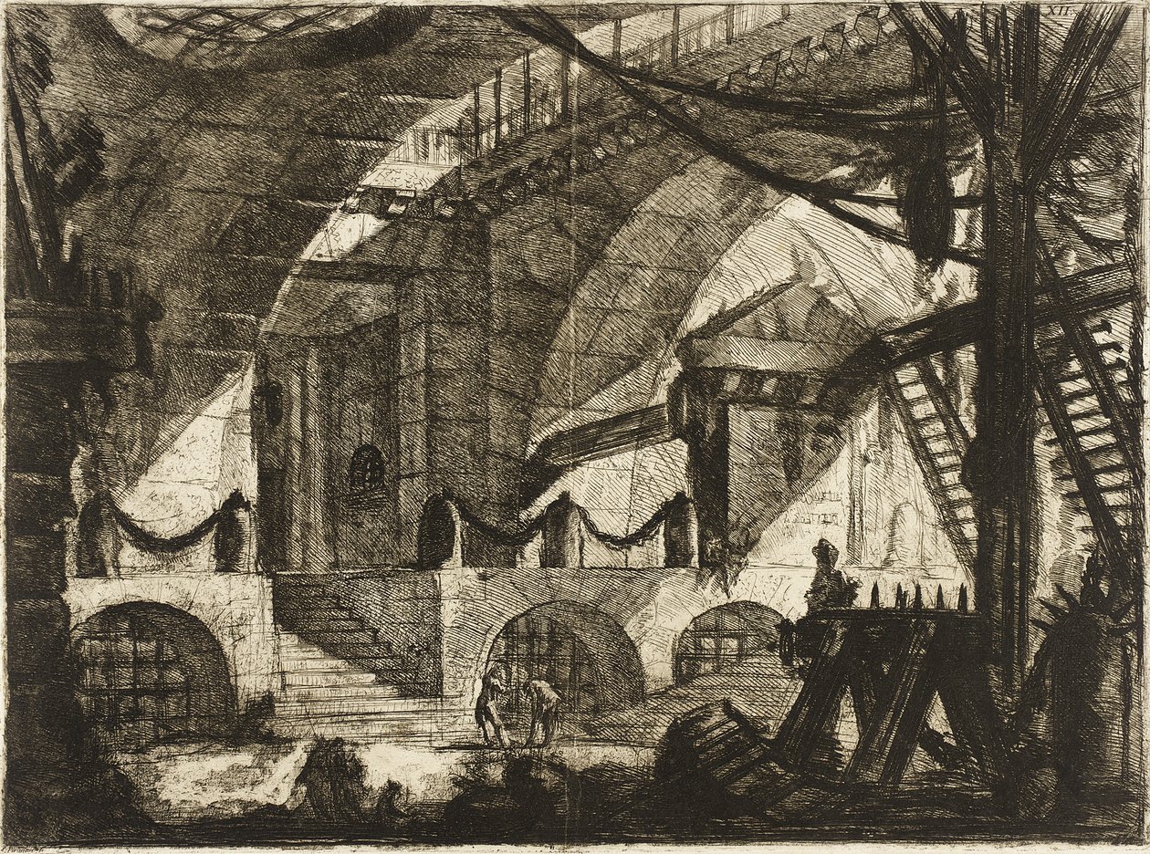 O cavalete de serração de Giovanni Battista Piranesi