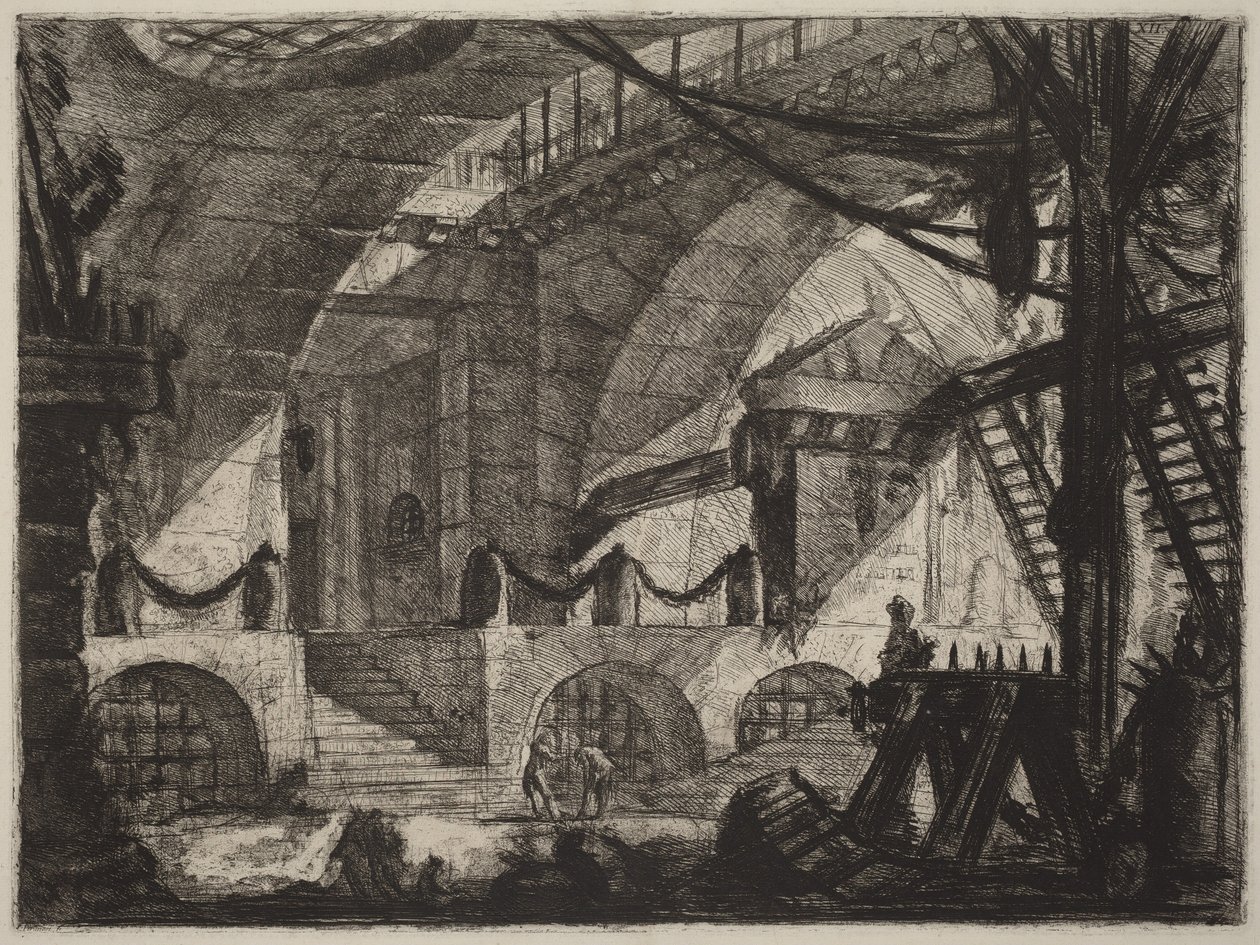 O cavalete de serrar de Giovanni Battista Piranesi