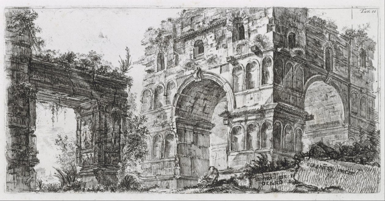 O Templo de Diana de Giovanni Battista Piranesi