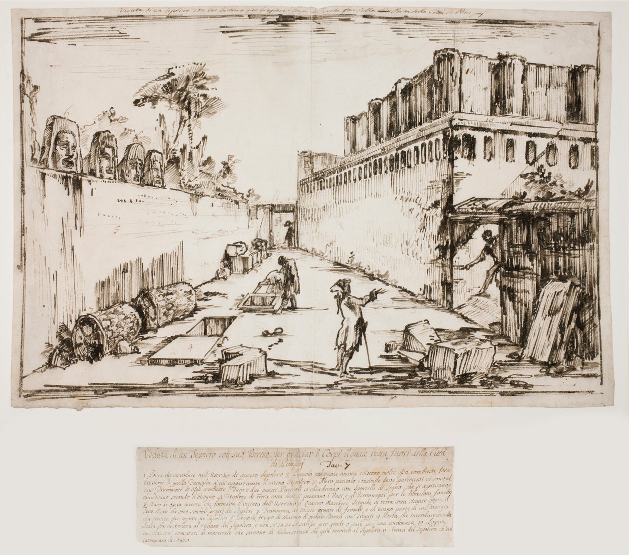 A Tumba de Istacidi, Pompéia de Giovanni Battista Piranesi