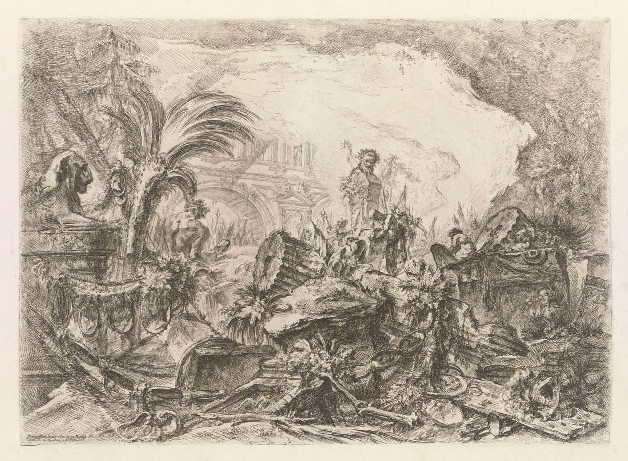 O Arco do Triunfo, de Grotteschi (grotescos) de Giovanni Battista Piranesi